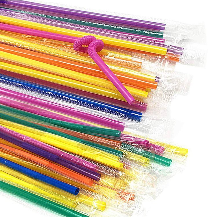 PLA Colorful Straws Disposable 4