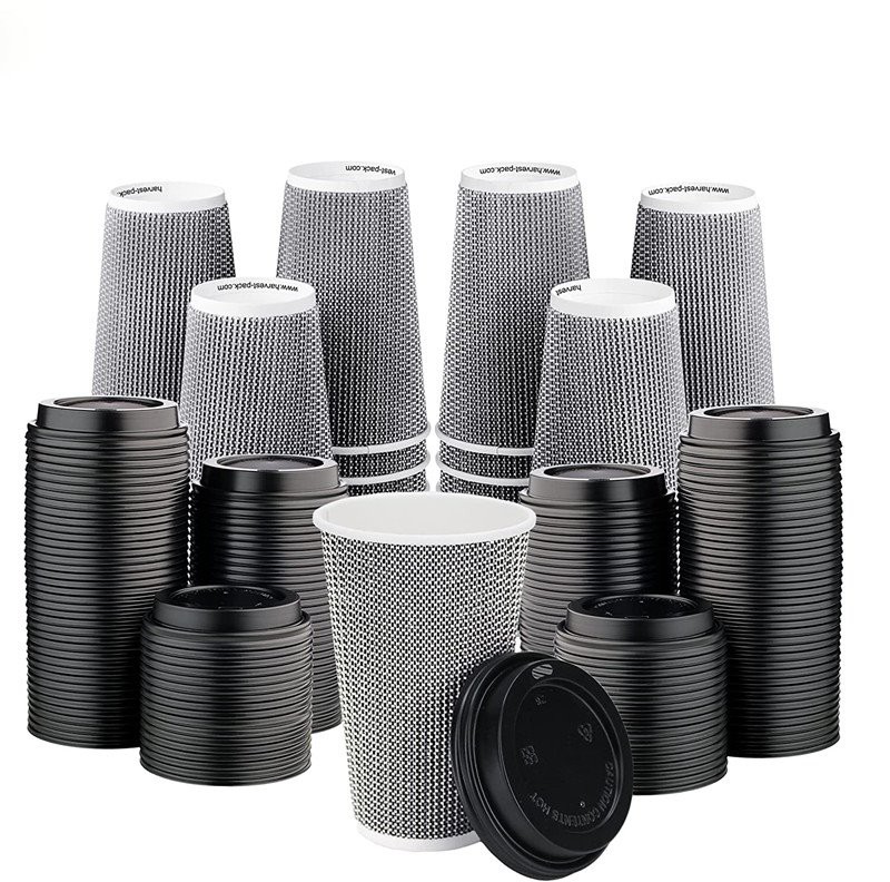 12OZ Kraft Ripple wall Paper cup 2