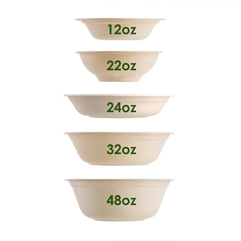 Compostable Takeout Sugarcane Dinner Container - various size