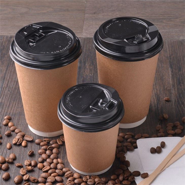 Eco-friendly Kraft Coffee Cup Multi Capacity