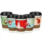 Eco Friendly Biodegradable Christmas Paper Cup
