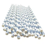 Biodegradable Paper Straw Flower Pattern