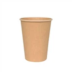 Disposable 12oz Kraft Coffee Cup Single Walled