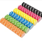 Disposable White Paper Straws Assorted Design