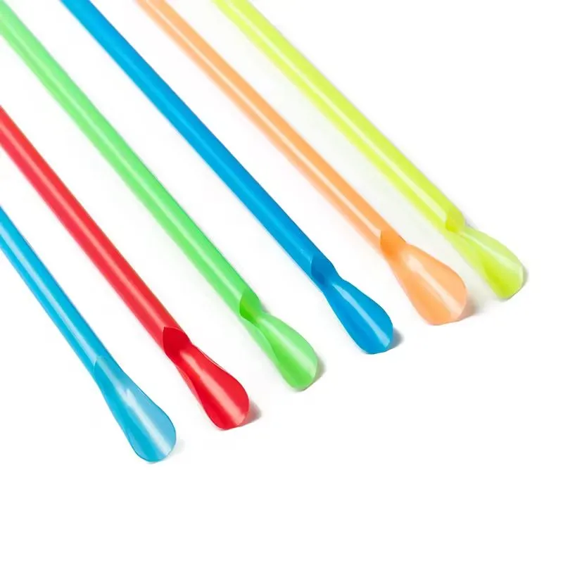 Customized Food Grade Disposable PLA Spoon Straws