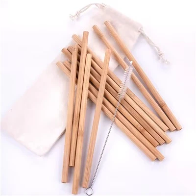 Biodegradable Organic Natural Bamboo Straw