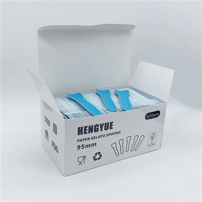 Biodegradable Disposable Kraft Paper Spoon