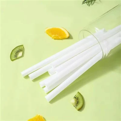 Biodegradable PLA Straws For Party Boba Tea With Custom Logo 190mm/230mm