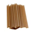 Disposable Bagasse Drinking Straws 6mm 8mm 12mm For Juice Drinks