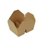 Kraft Paper 2 Compartments Food Box